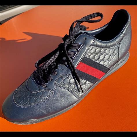 Gucci Men's 'SL 73' Guccissima Leather Web Detail Sneaker, 